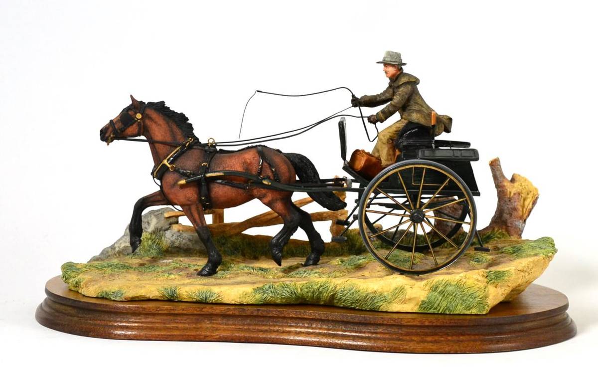 Lot 51 - Border Fine Arts 'The Country Doctor' (Man and Gig), model No. JH63 by Ray Ayres, limited...