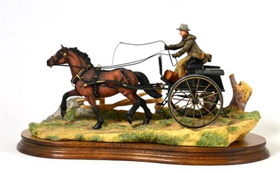 Lot 51 - Border Fine Arts 'The Country Doctor' (Man and Gig), model No. JH63 by Ray Ayres, limited...