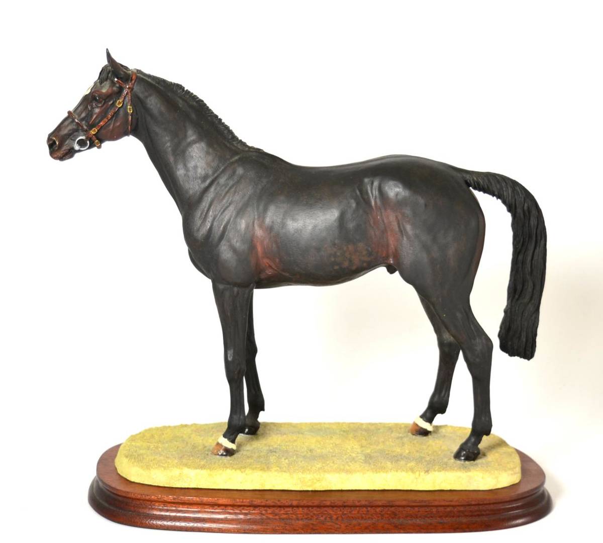 Lot 59 - Border Fine Arts 'Thoroughbred Stallion', Standing, Style Two, model No. B0241A by Anne Wall,...