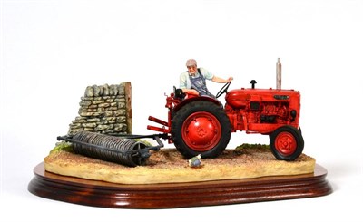 Lot 61 - Border Fine Arts 'Turning With Care' (Nuffield Tractor), model No. B0094 by Ray Ayres, limited...