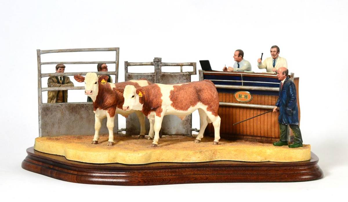 Lot 63 - Border Fine Arts 'Under the Hammer', (Simmental Cross), model No. B0666D by Kirsty Armstrong,...