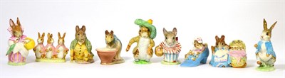 Lot 99 - Beswick Beatrix Potter figures comprising: 'Benjamin Bunny', first version, and 'Samuel...