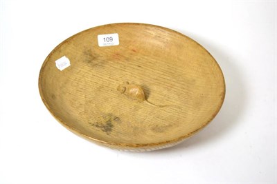 Lot 109 - Robert ";Mouseman"; Thompson oak circular bowl