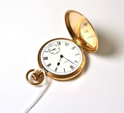 Lot 162 - A 9ct gold Waltham pocket watch