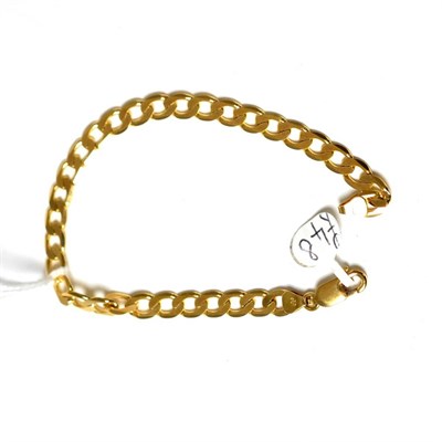 Lot 167 - A 9ct gold curb bracelet
