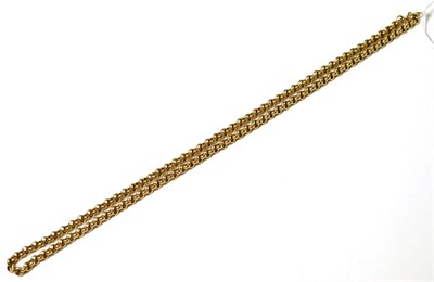 Lot 207 - A belcher chain, one link stamped '375'