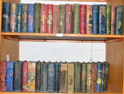 Lot 266 - G A Henty, a collection of novels in pictorial cloth (36 volumes)
