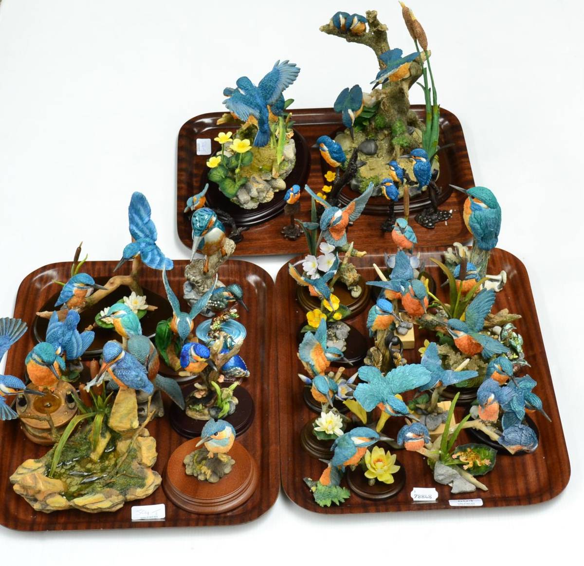 Lot 504 - Country Artists Kingfisher models; together with Kingfisher models by Bowbrook Studios...
