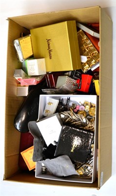 Lot 597 - Assorted modern make up, Chanel and other miniature perfumes (boxed), and assorted modern...