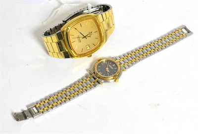 Lot 631 - A gentleman's Omega wristwatch and a lady's Gucci wristwatch