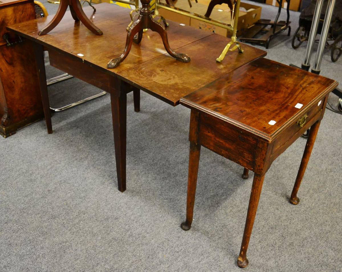 Single drop on sale leaf table