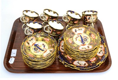 Lot 3 - A Royal Crown Derby Imari tea service, pattern 6294, comprising twelve cups, twelve saucers, eleven