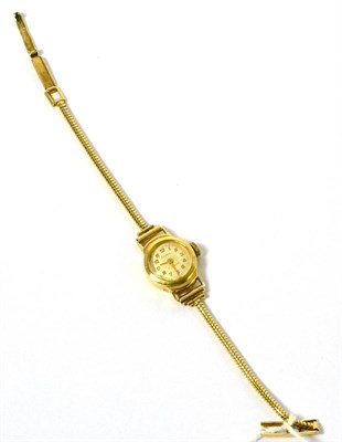 Lot 61 - A 9ct gold wristwatch