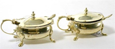 Lot 120 - A pair of silver mustards