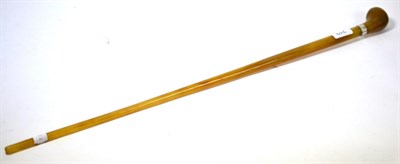 Lot 219 - A horn swagger stick