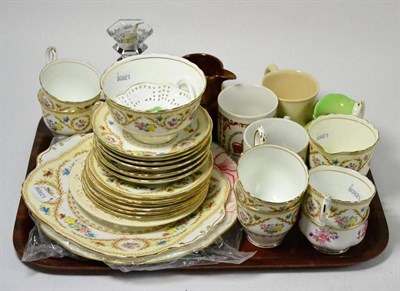 Lot 269 - A miscellaneous collection of ceramics, glass and plated wares (qty) (on two trays)