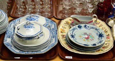 Lot 273 - Five trays of English tea wares including Meakin etc