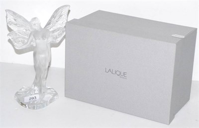 Lot 293 - A modern Lalique glass sculpture Chrysalide fairy (boxed)