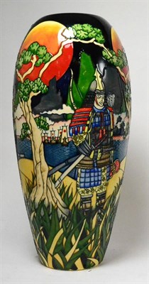 Lot 303 - A modern Moorcroft The Way of the Warrior 101 vase, designed by Paul Hilditch, impressed...