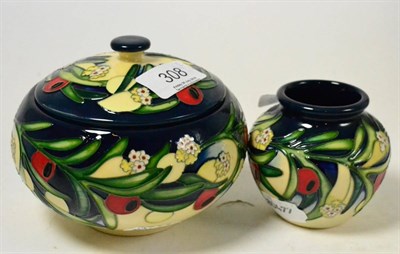 Lot 308 - A modern Moorcroft Magna Carta Collection Ankerwyke Yew box and cover, designed by Emma...