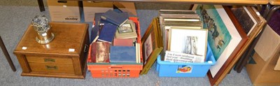 Lot 1006 - A quantity of books, a quantity of plated flatware, a bottle holder and a quantity of prints