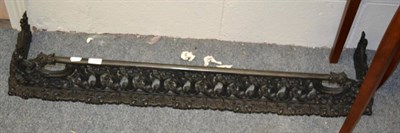 Lot 1093 - Victorian cast iron fender