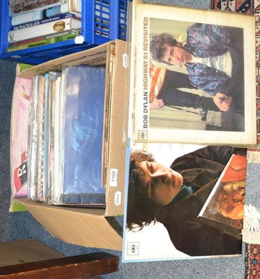 Lot 1108 - A box of 1960's/70's albums including Beatles, Rolling Stones and Bob Dylan