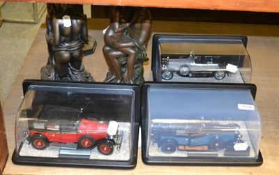 Lot 1116 - Three Franklin Mint car models 'Mercedes Benz', 'Rolls Royce Silver Ghost' and 'Rolls Royce Phantom