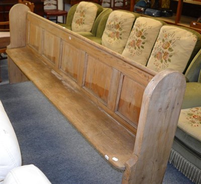 Lot 1133 - A Victorian pine pew