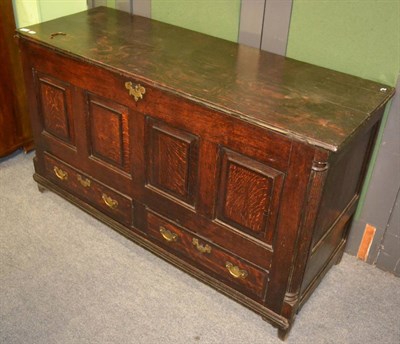 Lot 1245 - An 18th century mule chest