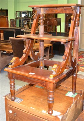 Lot 1284 - A set of Regency style mahogany library steps