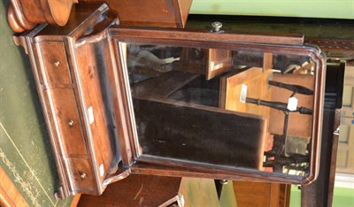 Lot 1339 - A George III mahogany toilet mirror, 45cm wide, 67cm high