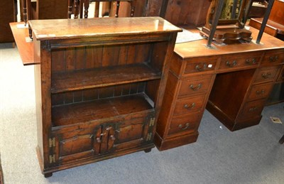 Lot 1344 - A Titchmarsh & Goodwin oak open bookcase