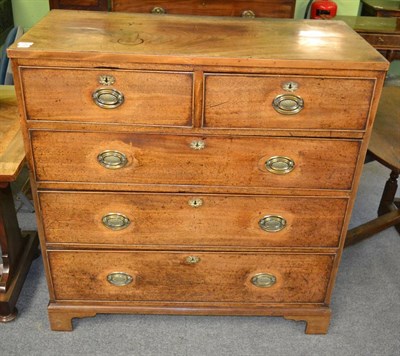 Lot 1361 - A 19th century mahogany four height chest of drawers