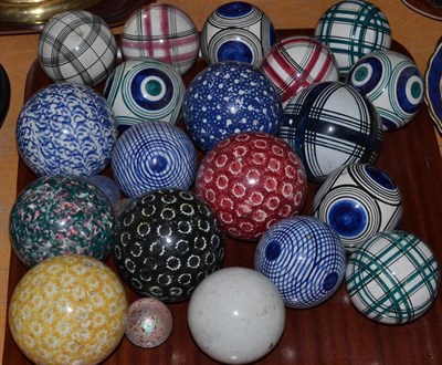 Lot 27 - A good collection of ceramic carpet boules
