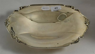 Lot 40 - An Adie Bros silver footed dish