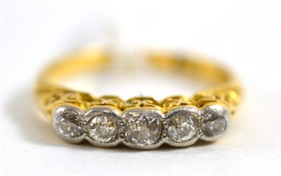 Lot 79 - A diamond fire stone ring, stamped '18CT' total estimated diamond weight 0.33 carat approximately