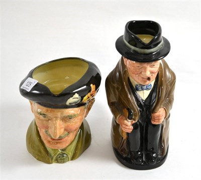 Lot 125 - Royal Doulton character jug, Winston Churchill and another Montgomery (2)