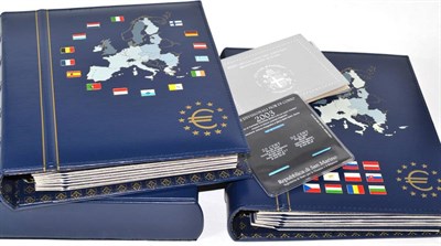 Lot 144 - Two albums of Euro coins from various different European countries, including Vatican, Monaco...
