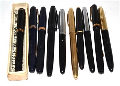 Lot 332 - Various fountain pens including Conway Stewart, Watermans etc (10)