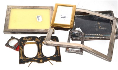 Lot 359 - A small collection of silver, silver gilt and other photograph frames (some a.f.)