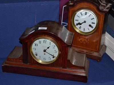 Lot 367 - Edwardian mantel clock and a Seth Thomas mantel clock