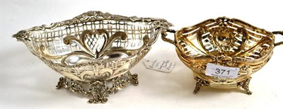 Lot 371 - Two silver pierced baskets