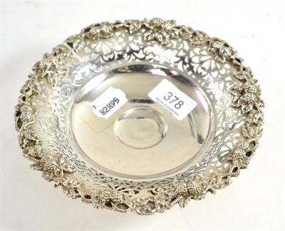 Lot 378 - A Victorian tazza, underside stamped sterling