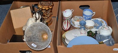 Lot 1052 - Plated epergne base, ceramics etc (2)