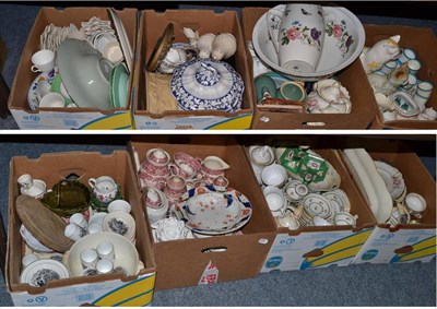 Lot 1053 - A large quantity of 19th century and later ceramics including Mason's (9 boxes)