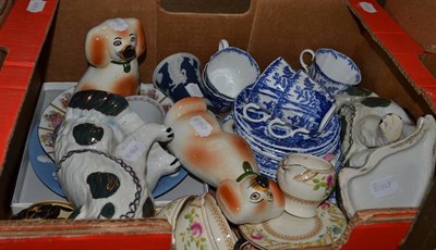 Lot 1079 - Royal Crown Derby teawares, Wedgewood Jasperware items and other assorted ceramics