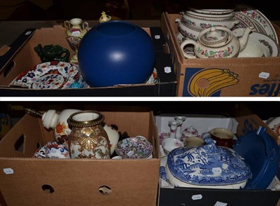 Lot 1083 - Quantity of ceramics including assorted plates, vases, toilet wares, dressing table set etc (5...