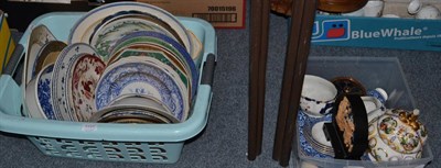 Lot 1101 - Wedgwood blue and white tea service, Bokhara pattern, together with a collection of assorted...