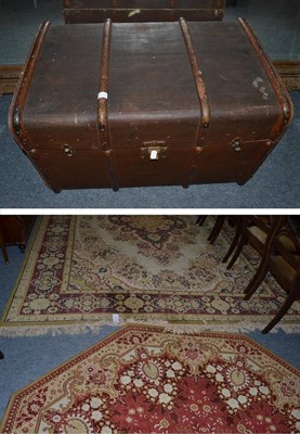 Lot 1120 - Two machine woven carpets and a cabin trunk